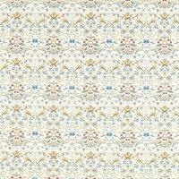 William Morris Strawberry Thief Embroidery Fabric Denim