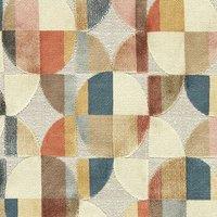 Clarke & Clarke Delaunay Woven Velvet Upholstery Fabric Multi
