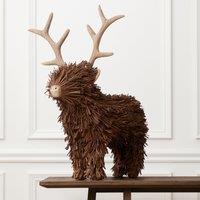 Voyage Maison Stirling Standing Stag Hand Crafted Sculpture Brown