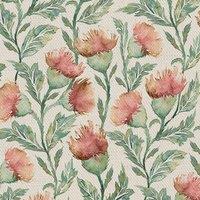 Voyage Maison Hawick Fabric Rust Linen