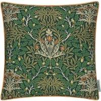 Morris & Co. Multi Acorn Printed Outdoor 45cm x 45cm Filled Cushion Forest Leaf Green