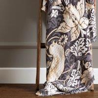 Morris & Co. Strawberry Thief Jacquard 130cm x 170cm Throw Biscuit