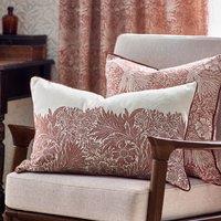 Morris & Co. Marigold Embroidered 50cm x 50cm Filled Cushion Russet
