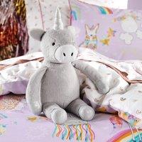 Linen House Kids Magical Unicorn Kids Plush Filled Cushion Grey