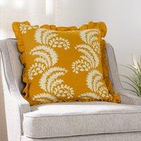 Paoletti Montrose Floral Printed 50cm x 50cm Filled Cushion Ochre