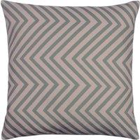 furn. Zigzag Printed 43cm x 43cm Filled Cushion Blush Grey
