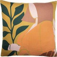 furn. Alma Botanical 50cm x 50cm Filled Cushion Gold
