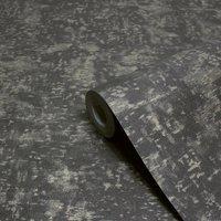 Paoletti Symphony Vinyl Easy to apply Wallpaper Black