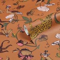 furn. Wildlings Easy to applyl Wallpaper Warm Sienna