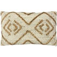 furn. Mynu Braided Jute 30cm x 50cm Filled Boudoir Natural