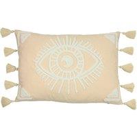 furn. Ashrameye Embroidered 35cm x 50cm Filled Boudoir Blush