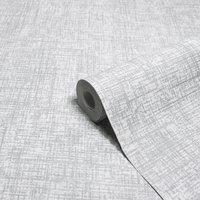 Paoletti Serafina Vinyl Easy to apply Wallpaper Silver