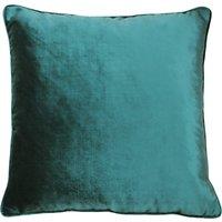 Paoletti Luxe Velvet Piped 55cm x 55cm Filled Cushion Jadite
