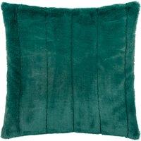 Paoletti Empress Faux Fur 55cm x 55cm Filled Cushion Emerald