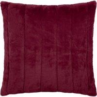Paoletti Empress Faux Fur 55cm x 55cm Filled Cushion Ruby