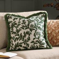 Paoletti Seventy Three Hedera Jacquard 45cm x 45cm Filled Cushion Green