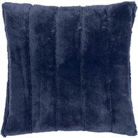 Paoletti Empress Faux Fur 55cm x 55cm Filled Cushion Navy
