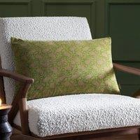 Paoletti Seventy Three Boteh Printed Velvet 40cm x 60cm Filled Boudoir Verdie Natural