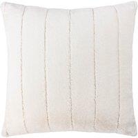 Paoletti Empress Faux Fur 45cm x 45cm Filled Cushion Cream