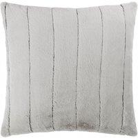 Paoletti Empress Faux Fur 45cm x 45cm Filled Cushion Grey
