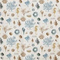 Prestigious Textiles St Helier Printed Fabric Aqua