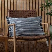 Yard Tide Textured Stripe Outdoor 40cm x 60cm Filled Boudoir Navy