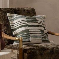 Yard Torode Woven Fringed Trim 45cm x 45cm Filled Cushion Sage