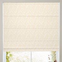 Grace Jacquard Sprig Made To Measure Roman Blind Snow