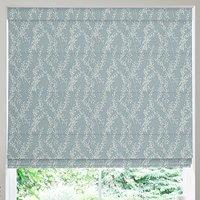 Grace Jacquard Sprig Made To Measure Roman Blind Smoky Blue
