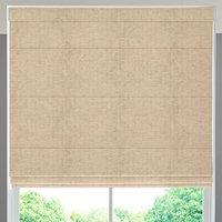 Fae Textured Plain Made To Measure Roman Blind Natural