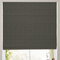 Kris Woven Diamond Made To Measure Roman Blind Steel