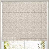 Ren Herringbone Woven Made To Measure Roman Blind Linen