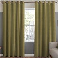 Lindy Shimmer Woven Made To Measure Curtains Moss