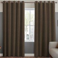 Manco Textured Stripe Made To Measure Curtains Sepia