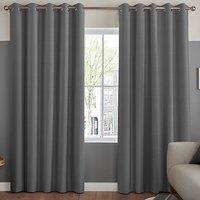 Lindy Shimmer Woven Made To Measure Curtains Charcoal