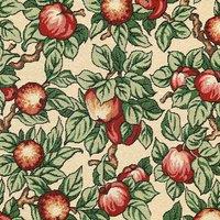 ANTE DECOR Morrisey Fruit Tapestry Fabric Red