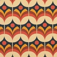 ANTE DECOR Santa Cruz Printed Cotton Fabric Burnt Umber