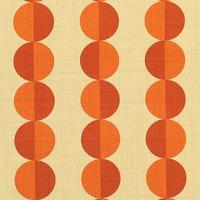 ANTE DECOR Valencia Printed Cotton Fabric Burnt Umber