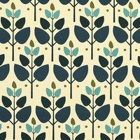 ANTE DECOR Cadiz Printed Cotton Fabric Lapis