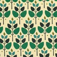 ANTE DECOR Cadiz Printed Cotton Fabric Emerald