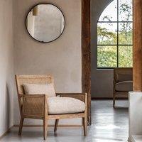 Holworth 60cm x 60cm Round Mirror Black