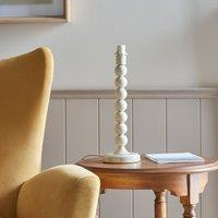 Higgledy 36cm Base Only Table Lamp Gloss Almond White