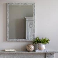 Romano 57cm x 77cm Rectangle Mirror Marbled White