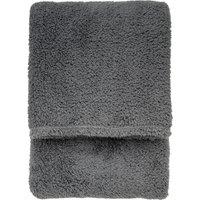 Teddy 130cm x 180cm Fleece Throw Charcoal