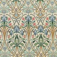 ANTE DECOR Alexandra Woven Jacquard Fabric Blue