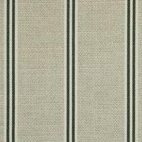 ANTE DECOR Latham Printed Cotton Stripe Fabric Charcoal