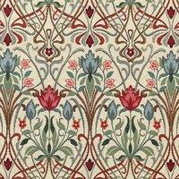 ANTE DECOR Alexandra Woven Jacquard Fabric Red
