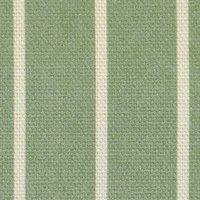 ANTE DECOR Burgess Printed Cotton Stripe Fabric Green