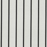 ANTE DECOR Burgess Printed Cotton Stripe Fabric White Black