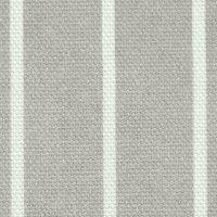 ANTE DECOR Burgess Printed Cotton Stripe Fabric Soft Grey